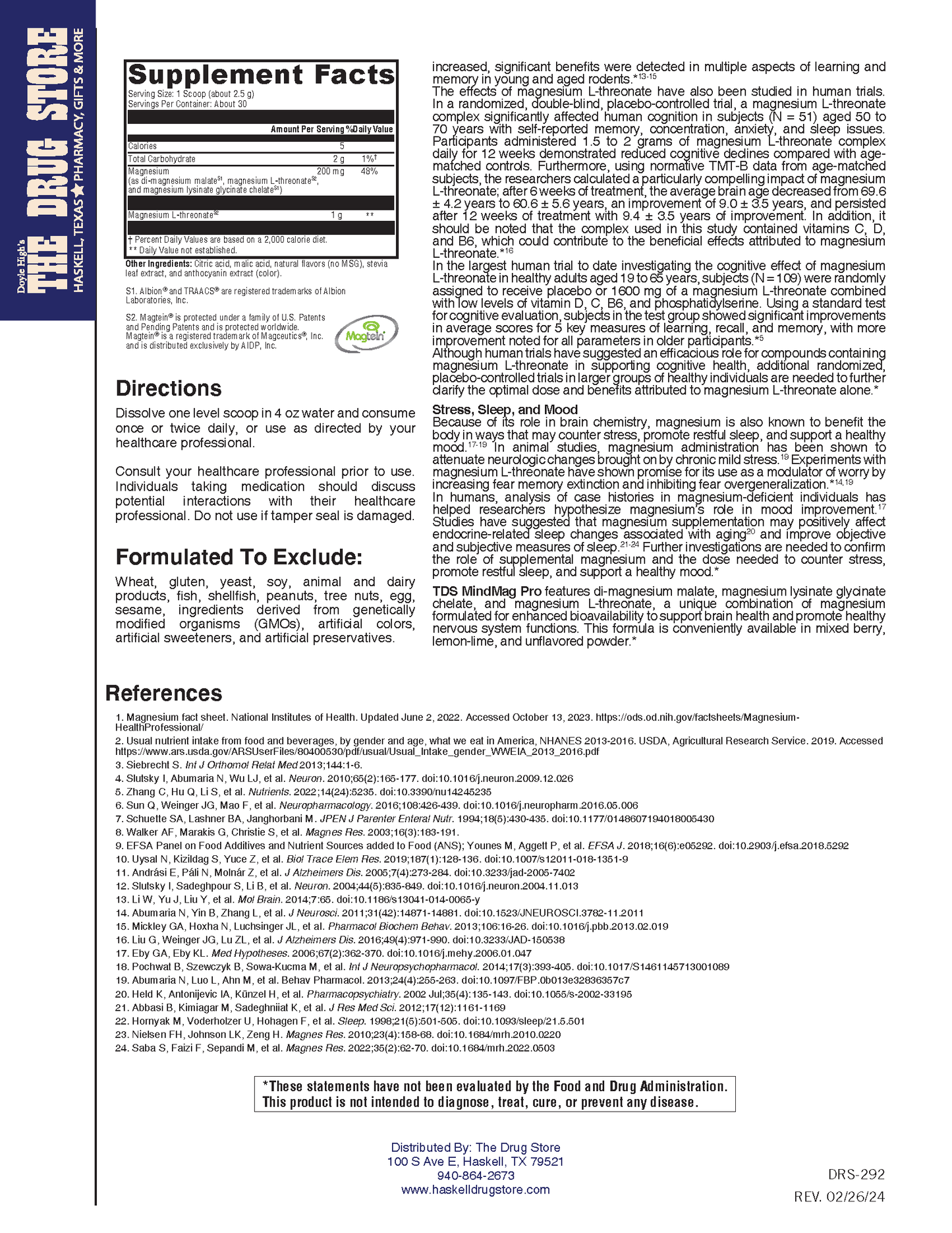 TDS MINDMAG PRO POWDER