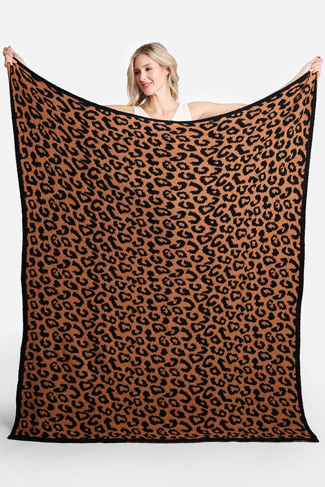 Luxury Soft Leopard Print Throw Blanket