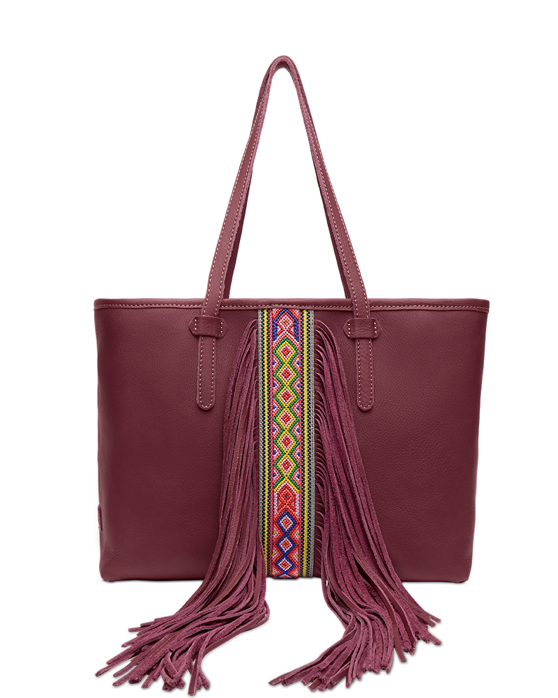 PLUM BREEZY FRINGE