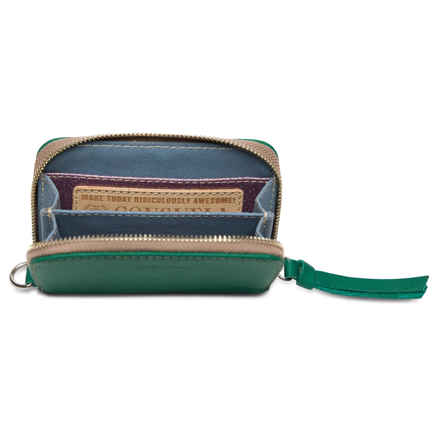 TEAL ZIPPY WALLET